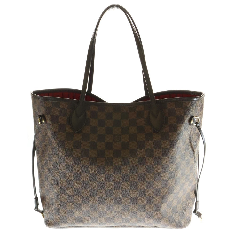 LOUIS VUITTON(ルイヴィトン) ダミエ ネヴァーフルMM トートバッグ ハンドバッグ ショルダーバッグ ブラウン レザー×PVC ゴールド金具 N51105