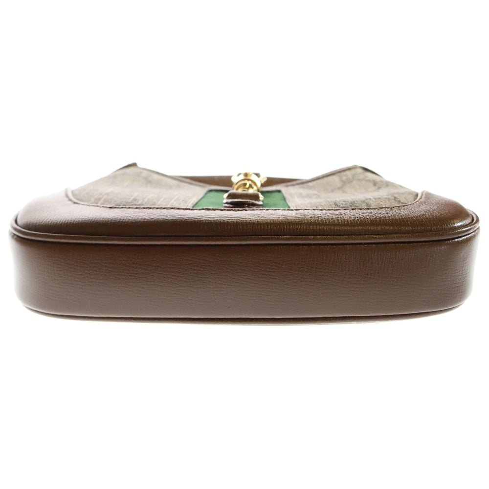 GUCCI(グッチ) ジャッキー 2way ハンドバッグ ショルダーバッグ ブラウン キャンバス×レザー 637092
