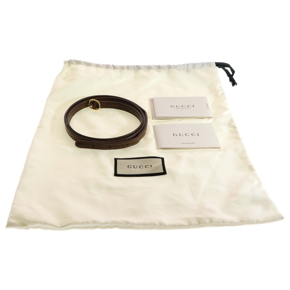 GUCCI(グッチ) ジャッキー 2way ハンドバッグ ショルダーバッグ ブラウン キャンバス×レザー 637092