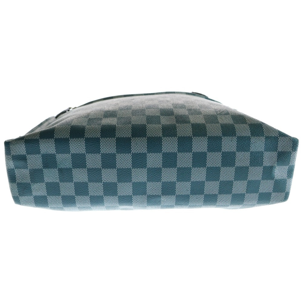 LOUIS VUITTON(ルイヴィトン) ダミエ モビール シアン ハンドバッグ トートバッグ グリーン ゴールド金具 レザー×PVC N41303