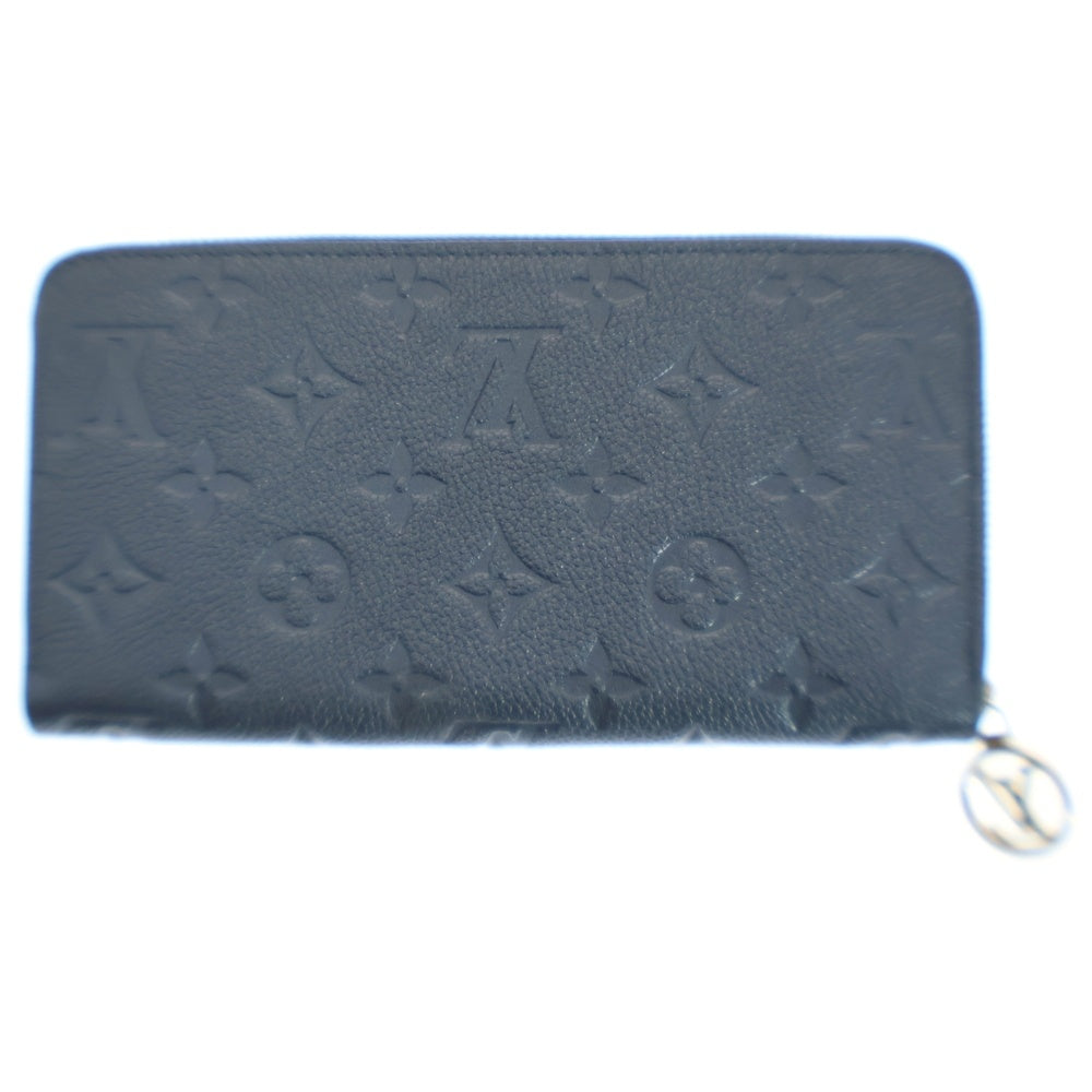 LOUIS VUITTON(ルイヴィトン) モノグラムアンプラント ジッピーウォレット メタリックブルー 長財布 RFID M82838