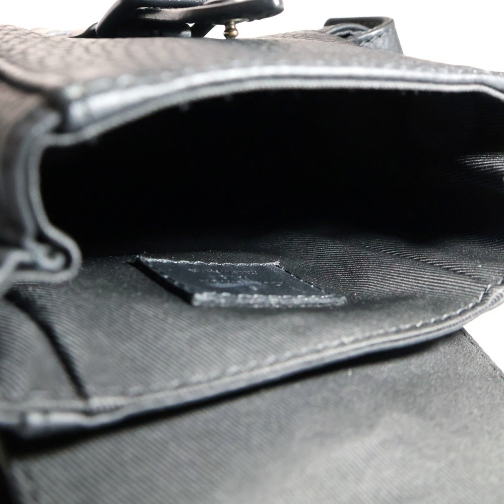 LOUIS VUITTON(ルイヴィトン) クリストファーXS モノグラムトリヨン レザー ショルダーバッグ ポーチ ブラック金具 ブラック M58495