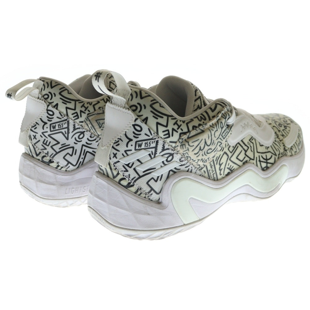 adidas(アディダス) D.O.N. ISSUE 3 GCA ドノバン ミッチェル イシュー 3 総柄 ローカットスニーカー ホワイト US9.5/27.5cm GW3648