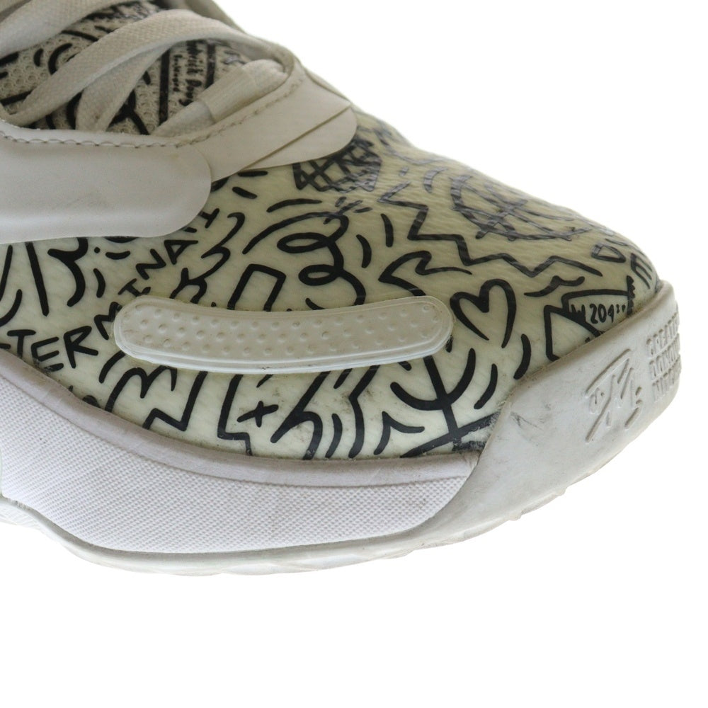 adidas(アディダス) D.O.N. ISSUE 3 GCA ドノバン ミッチェル イシュー 3 総柄 ローカットスニーカー ホワイト US9.5/27.5cm GW3648