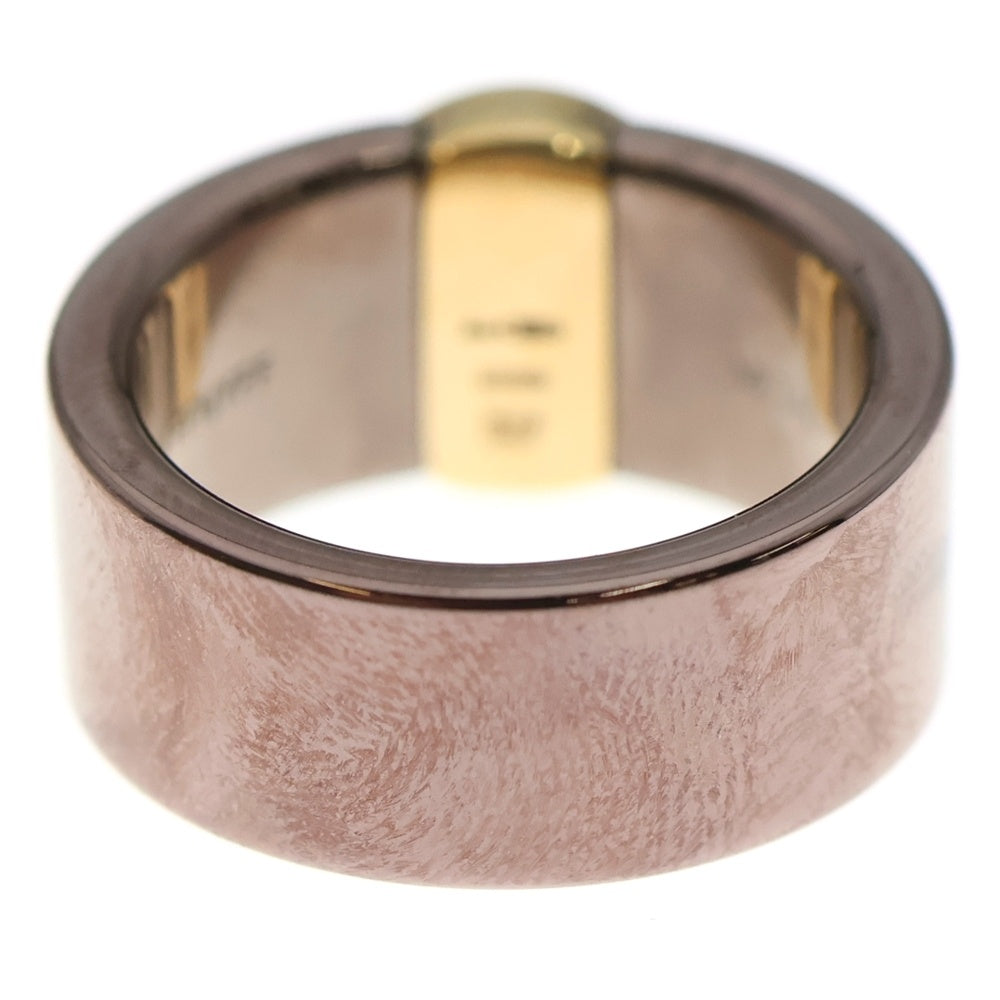 BVLGARI(ブルガリ) ブルガリブルガリ BBブロンズ パヴェダイヤリング 指輪 K18PG/YG ピンクゴールド イエローゴールド