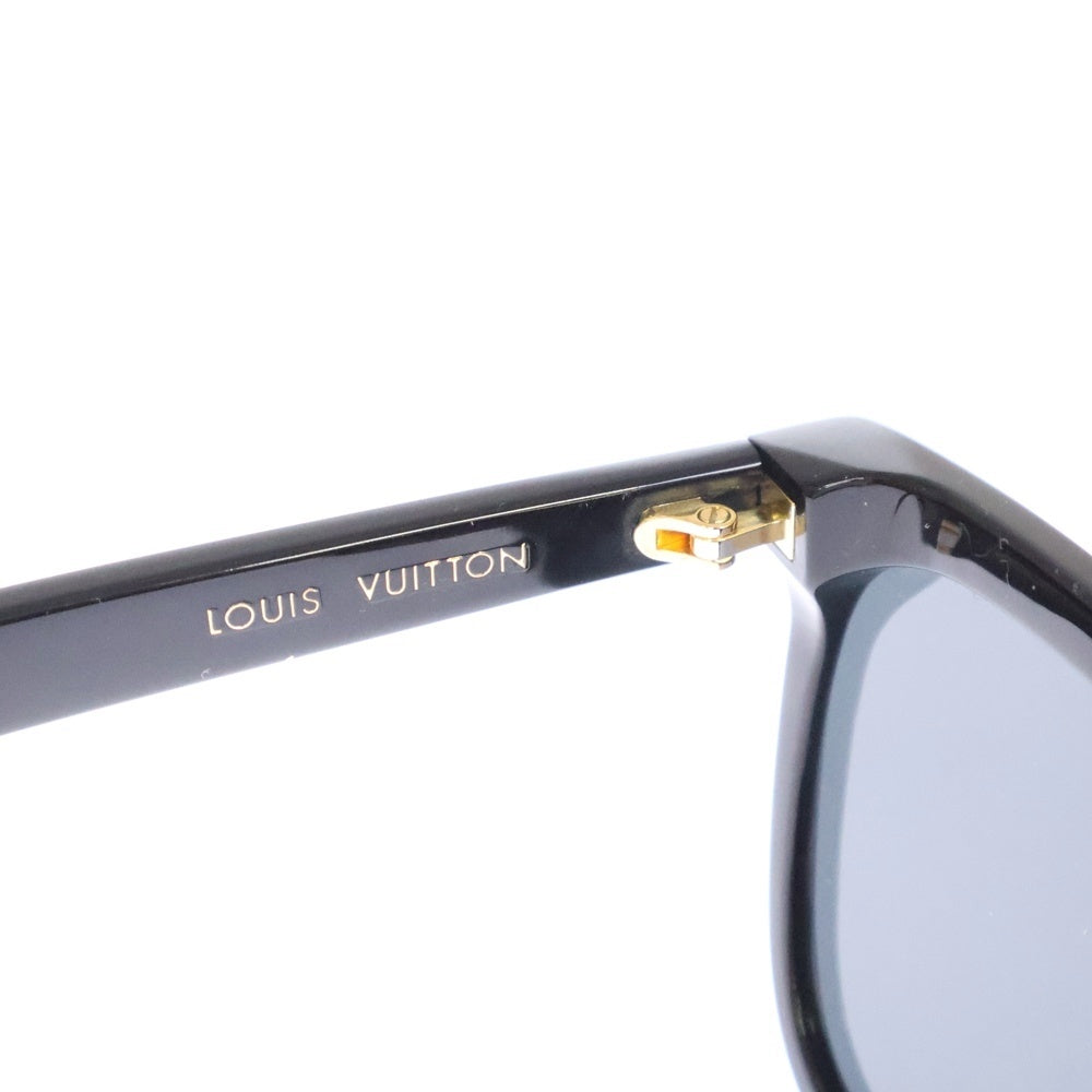 LOUIS VUITTON(ルイヴィトン) マイ モノグラム フェイム レクタングル ウェリントンフレーム カラーレンズ サングラス メガネ 眼鏡 アイウェア ゴールド金具 ブラック Z2136U