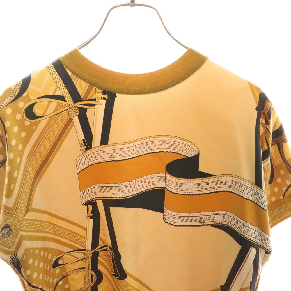 HERMES ベージュ 半袖ニットセーター HERMES ベージュ 半袖ニットセーター