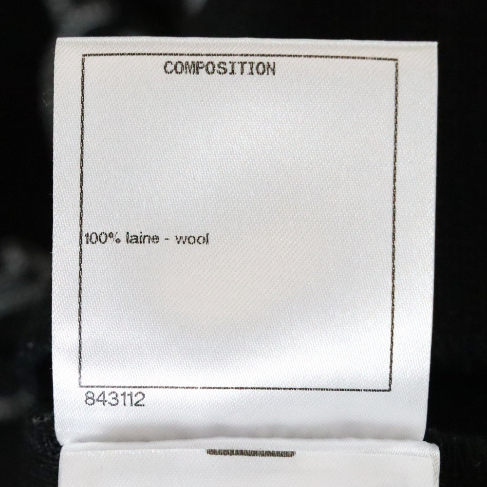 CHANEL(シャネル) ココマーク フリル ウール クルーネック ノースリーブ タンクトップ カットソー ブラウン レディース P64484V21533