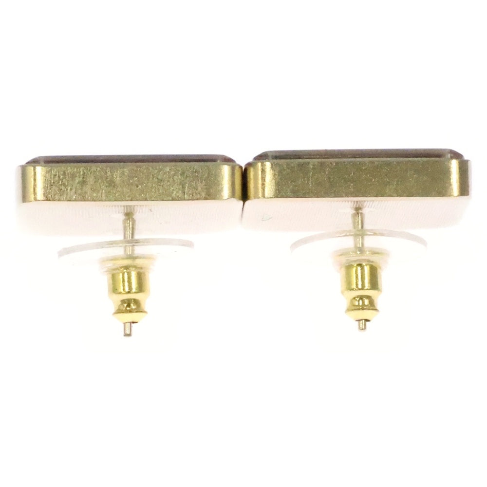 CHANEL(シャネル) A21K ココマーク スクエア グリッター ピアス ピンクゴールド GP