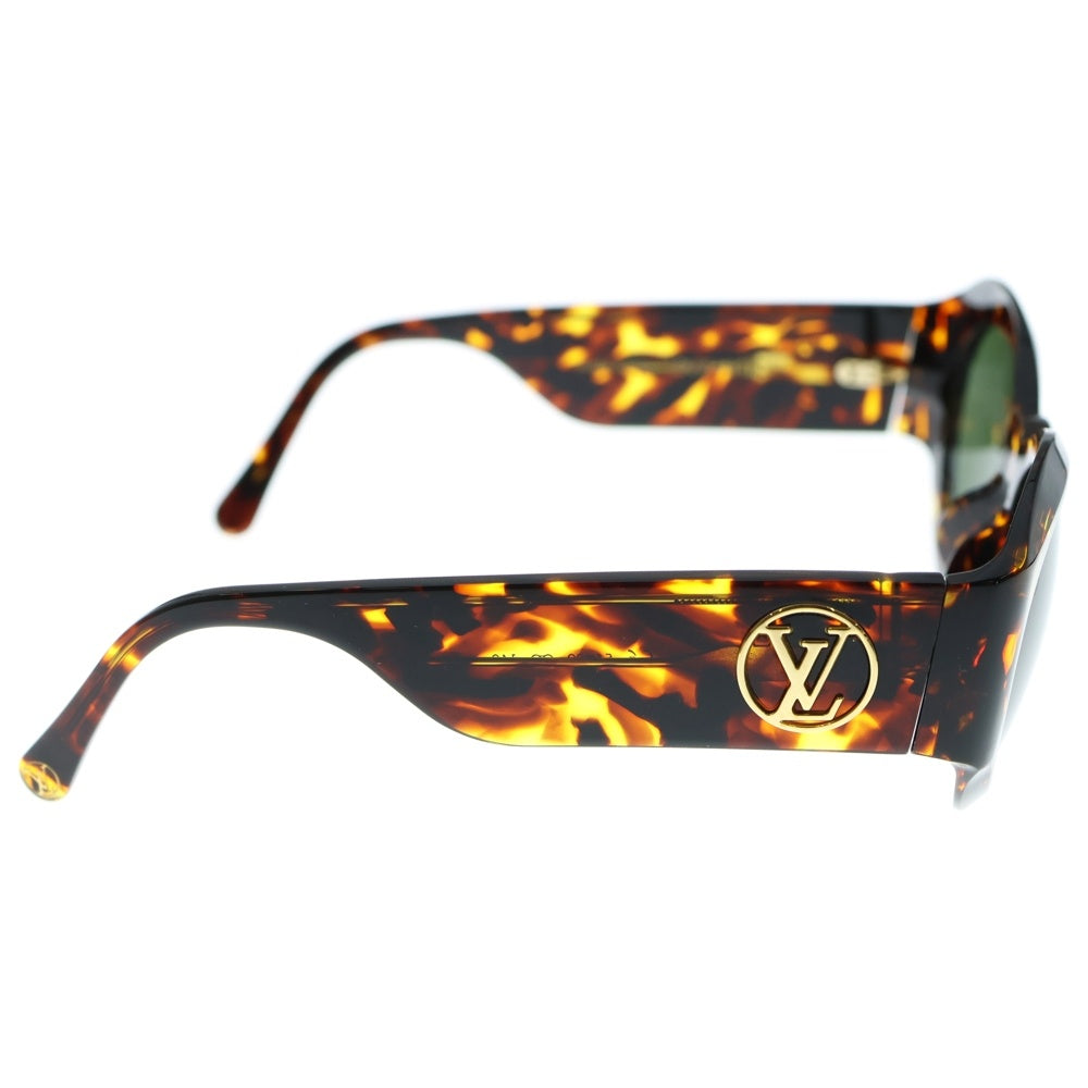 LOUIS VUITTON(ルイヴィトン) LVサークル ラヴェンテュラ ラウンドフレーム カラーレンズ サングラス メガネ 眼鏡 アイウェア ゴールド金具 ブラウン Z1129E