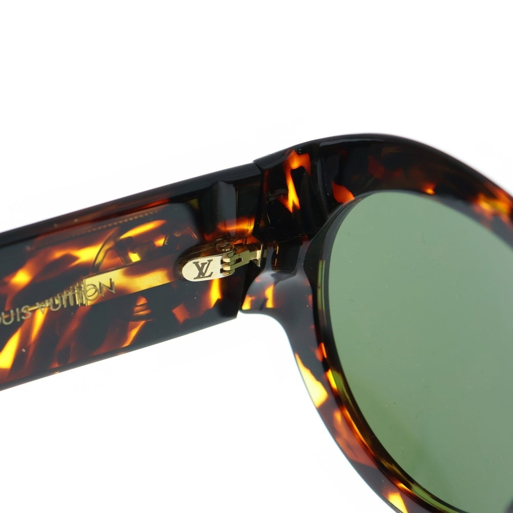 LOUIS VUITTON(ルイヴィトン) LVサークル ラヴェンテュラ ラウンドフレーム カラーレンズ サングラス メガネ 眼鏡 アイウェア ゴールド金具 ブラウン Z1129E