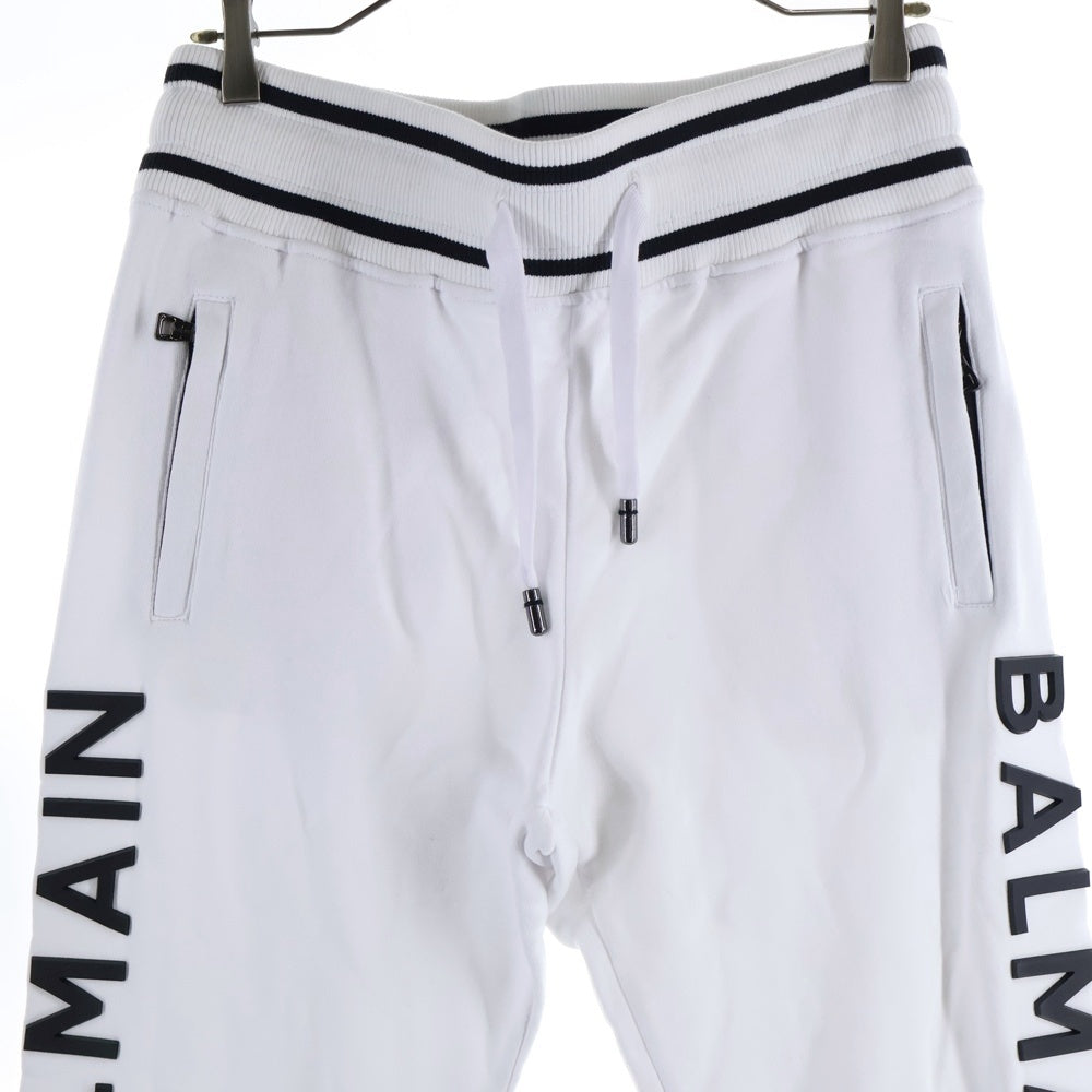 BALMAIN(バルマン) サイドロゴ スウェットパンツ ホワイト