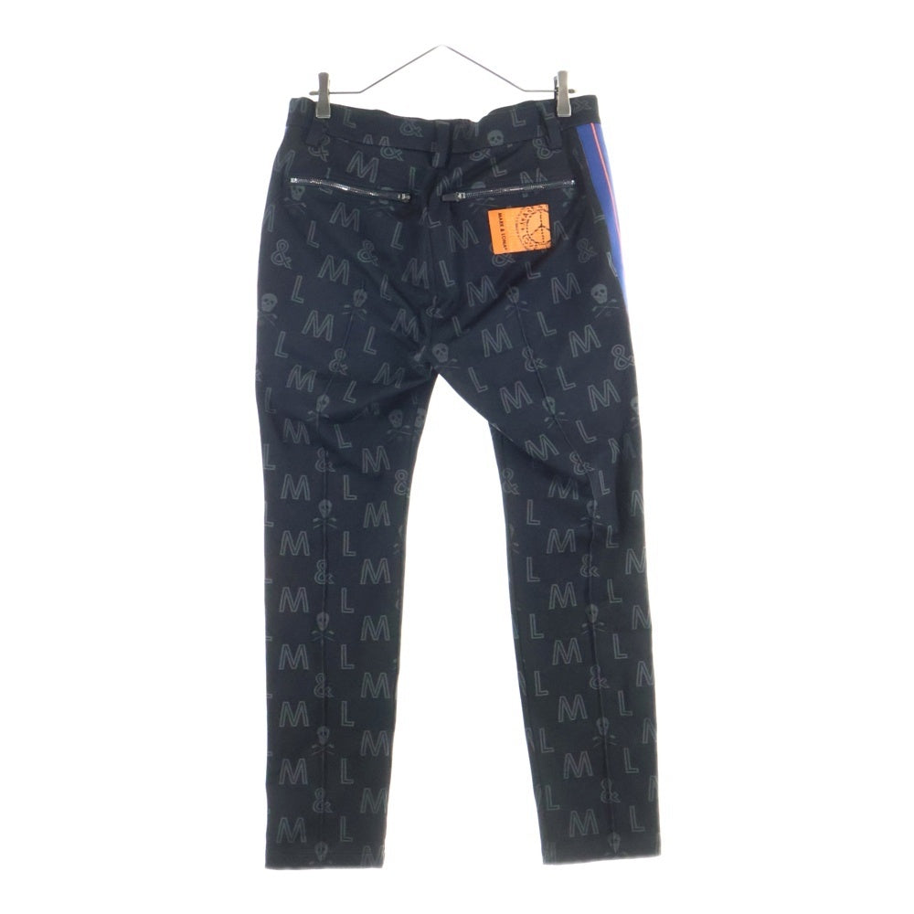 MARK&LONA(マークアンドロナ) スカル ロゴ 総柄ジャガード サイド