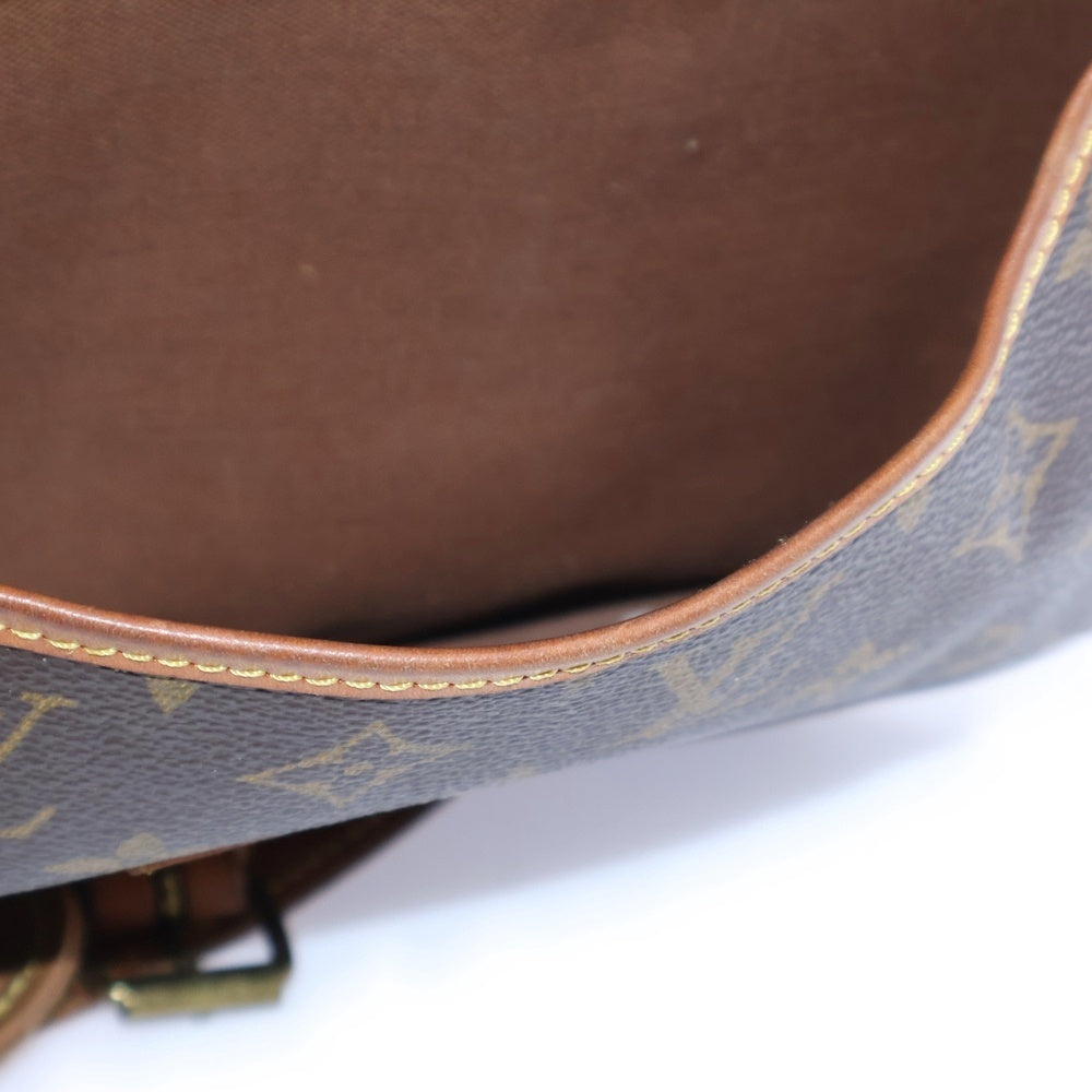 LOUIS VUITTON(ルイヴィトン) モノグラム ソミュール30 ショルダーバッグ ブラウン レザー×PVC M42256 ゴールド金具