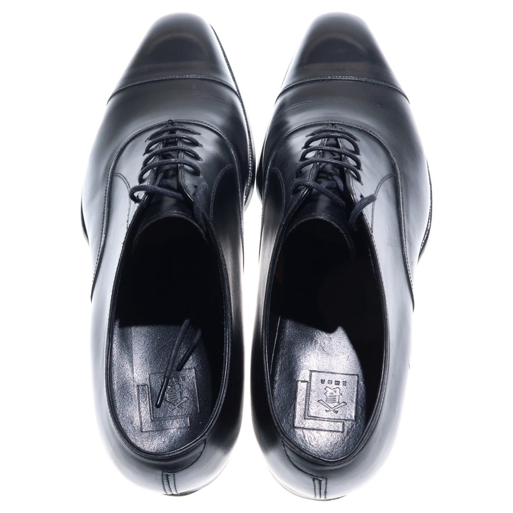三陽山長(サンヨウヤマチョウ) 友之介 ストレートチップ レザー レースアップ ローカット ドレス ビジネスシューズ ブラック R309