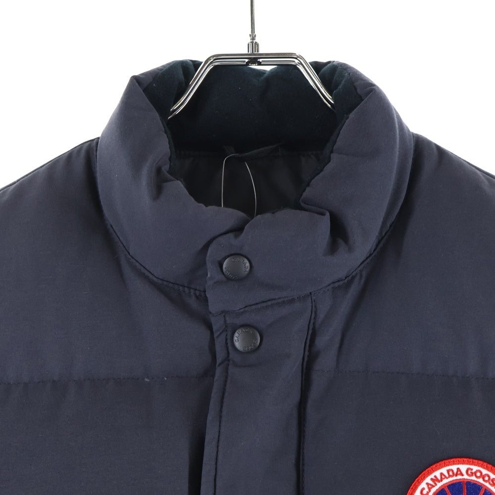 CANADA GOOSE(カナダグース) フリースタイル クルー ワッペンロゴ ジップアップ ダウン ベスト ブラック 4154M