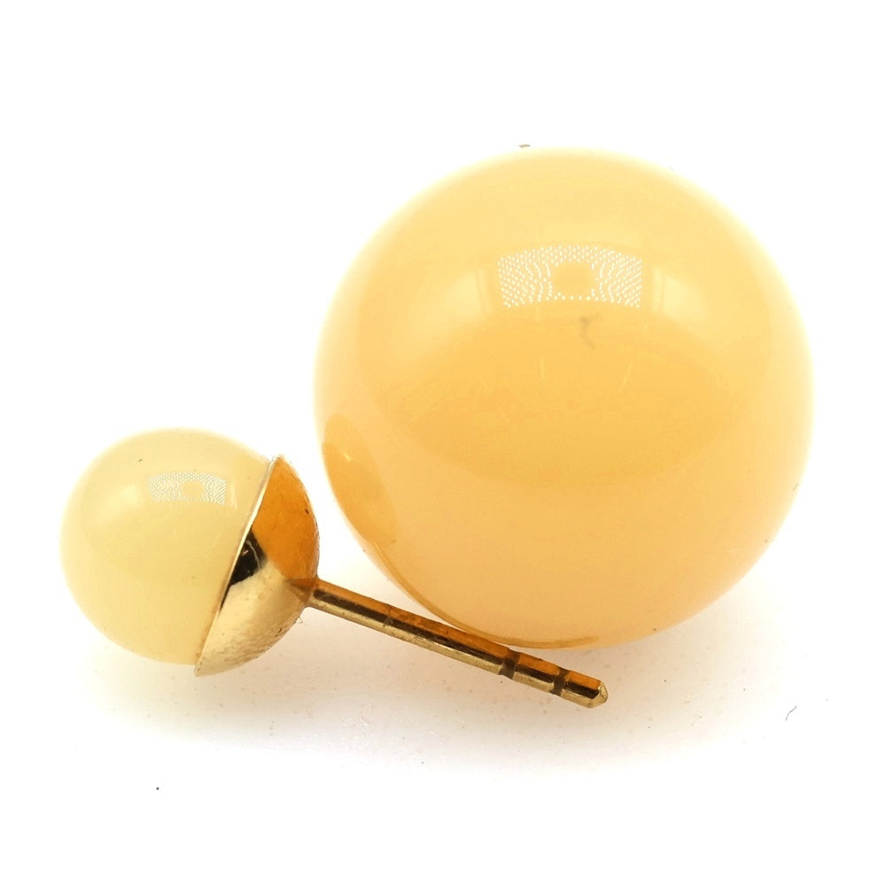 Christian Dior(クリスチャンディオール) トライバル ストーン ピアス オレンジ ゴールド金具 GP