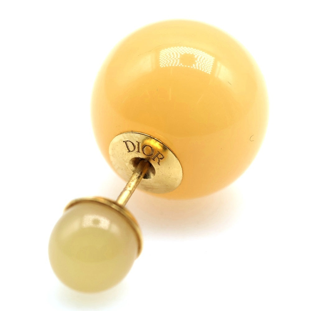 Christian Dior(クリスチャンディオール) トライバル ストーン ピアス オレンジ ゴールド金具 GP