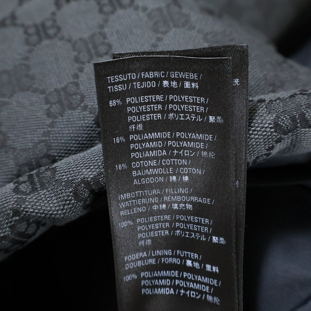 GUCCI(グッチ) 21AW BALENCIAGA×GUCCI The Hacker Project Hacker Cocoon Puffer Gilet Vest ハッカープロジェクト コクーンパファージレダウンベスト ブラック 681886