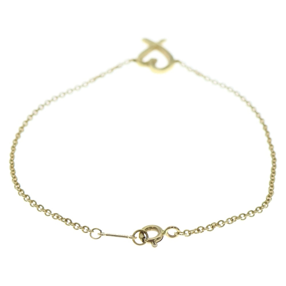 TIFFANY & Co.(ティファニー) パロマピカソ ラビングハート チェーン ブレスレット K18YG イエローゴールド レディース