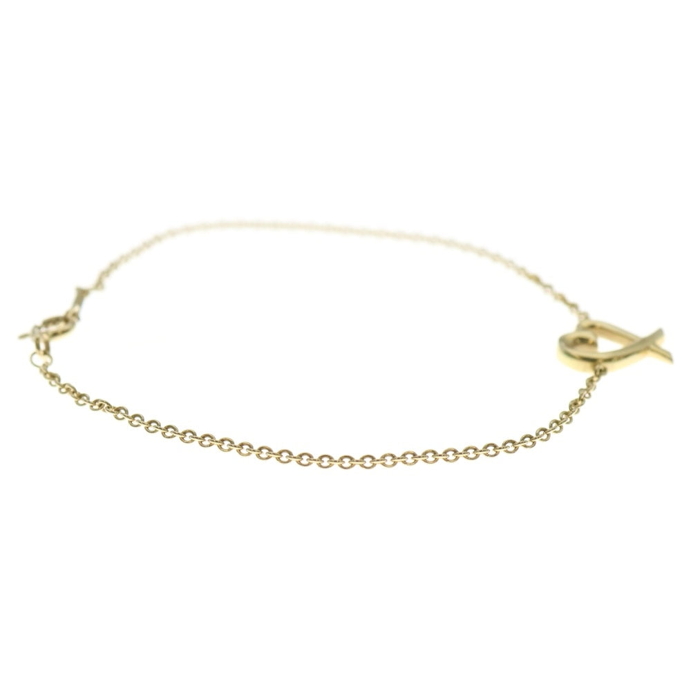 TIFFANY & Co.(ティファニー) パロマピカソ ラビングハート チェーン ブレスレット K18YG イエローゴールド レディース