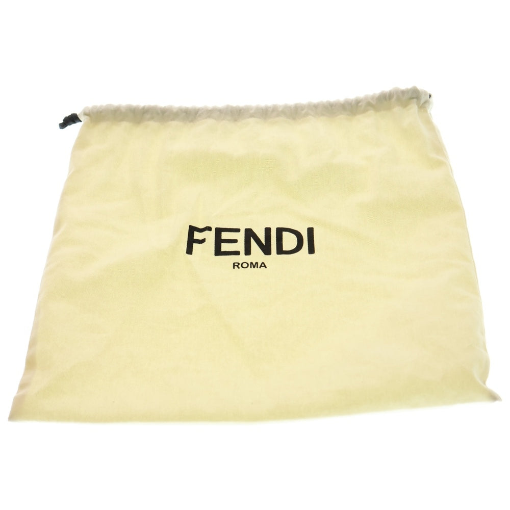 FENDI(フェンディ) ズッカ バックパック スモール リュック ブラウン レザー 8BZ038