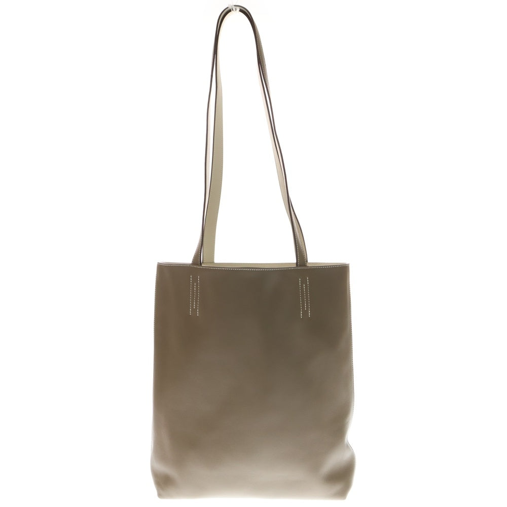 HERMES(エルメス) ネオドゥブルセンス35 レザーリバーシブルトートバッグ エトゥープ×ナタ ヴォースイフト K刻印 ブラウン