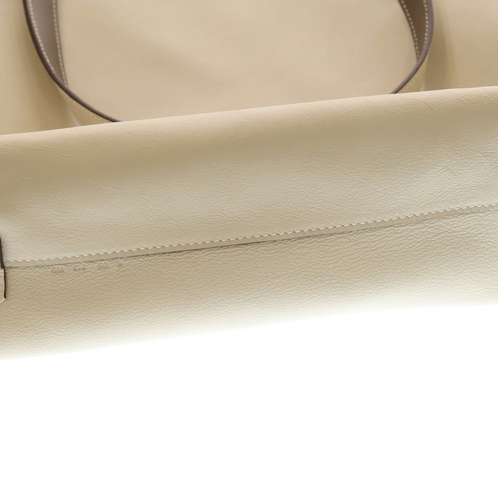 HERMES(エルメス) ネオドゥブルセンス35 レザーリバーシブルトートバッグ エトゥープ×ナタ ヴォースイフト K刻印 ブラウン