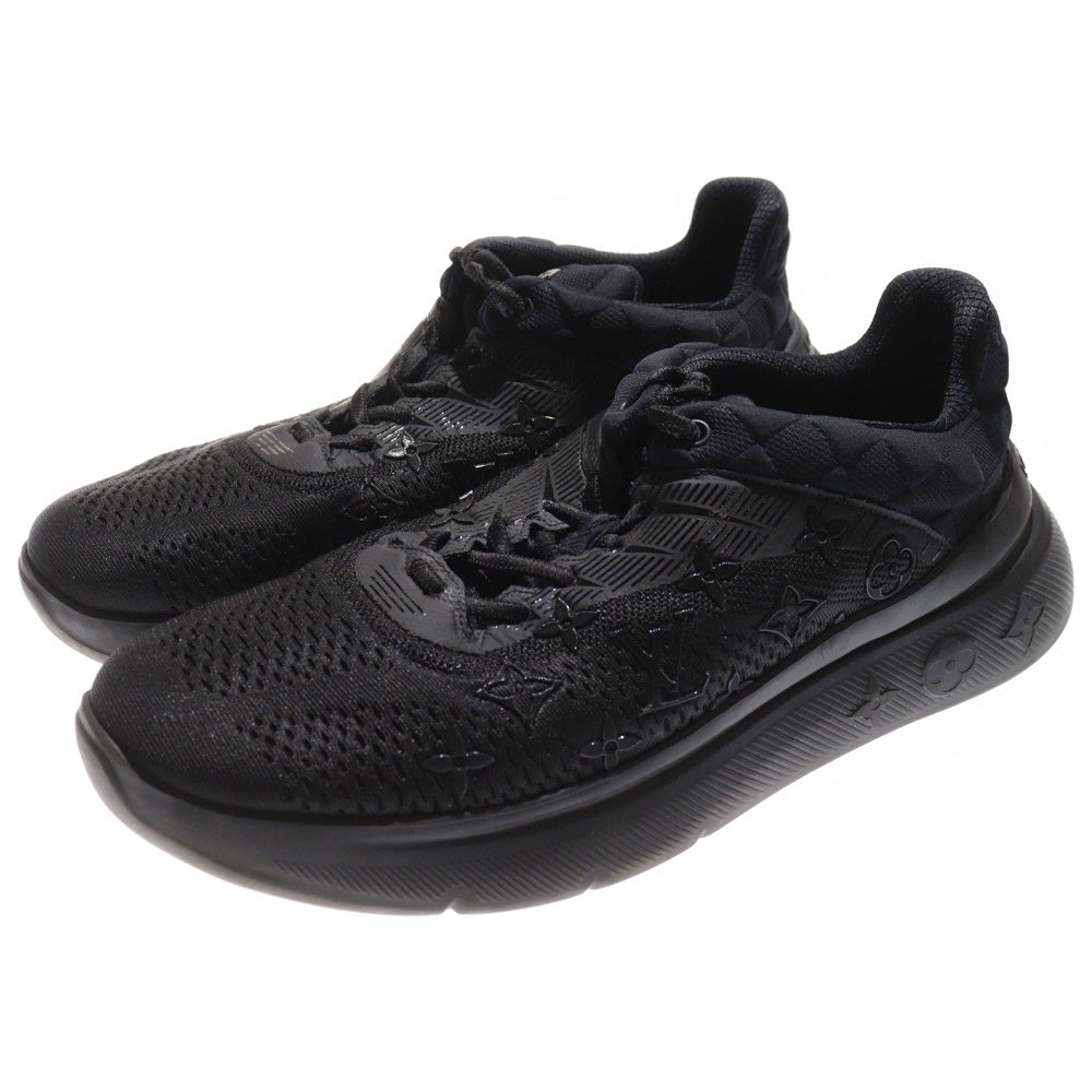 LOUIS VUITTON(ルイヴィトン) ショーアップ ライン モノグラム ダミエ メッシュ レースアップ ローカットシューズ スニーカー ブラック 1A9JRI