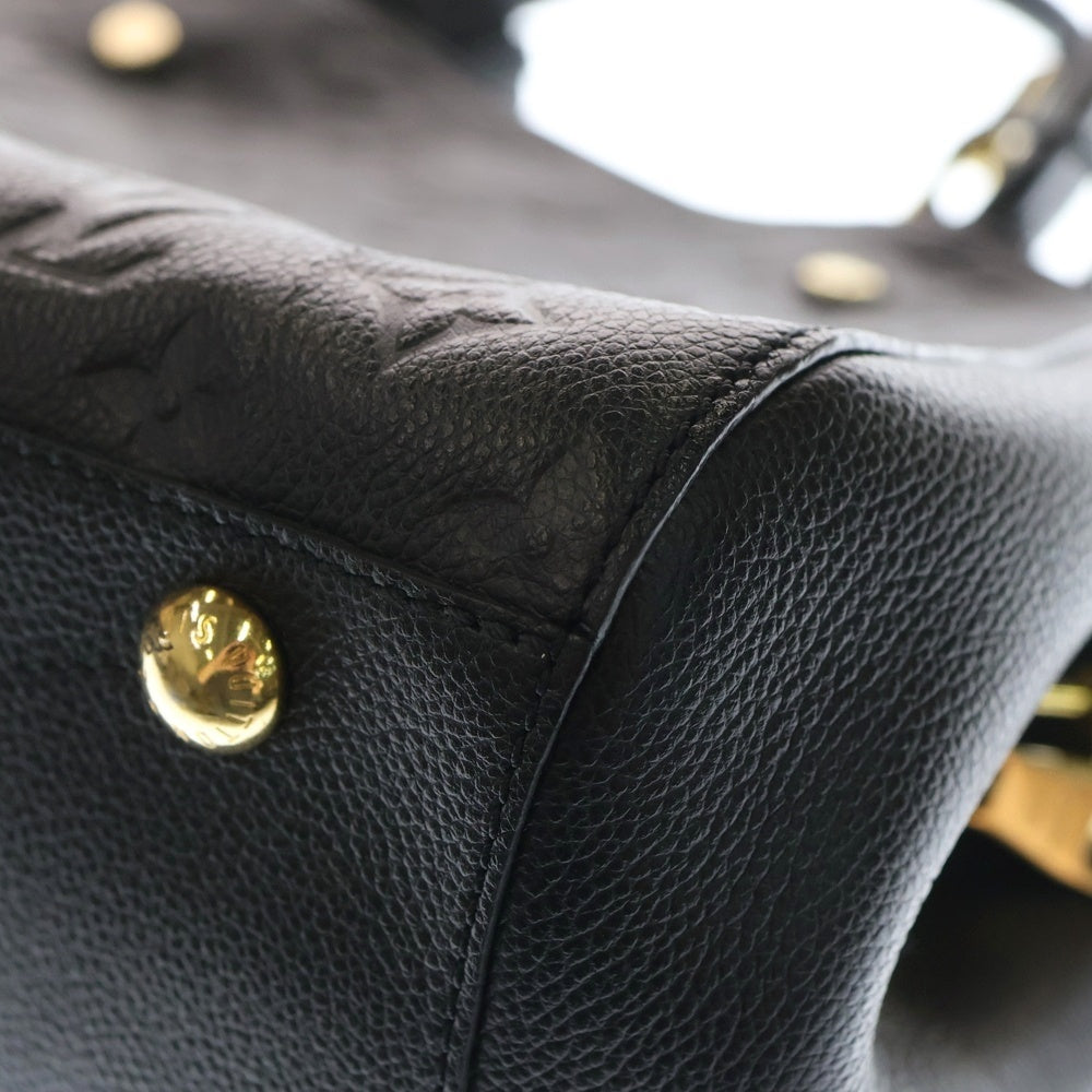 LOUIS VUITTON(ルイヴィトン) モノグラムアンプラント モンテーニュMM 2WAYバッグ ハンドバッグ ショルダーバッグ ブラック ノワール レザー M41048 ゴールド金具