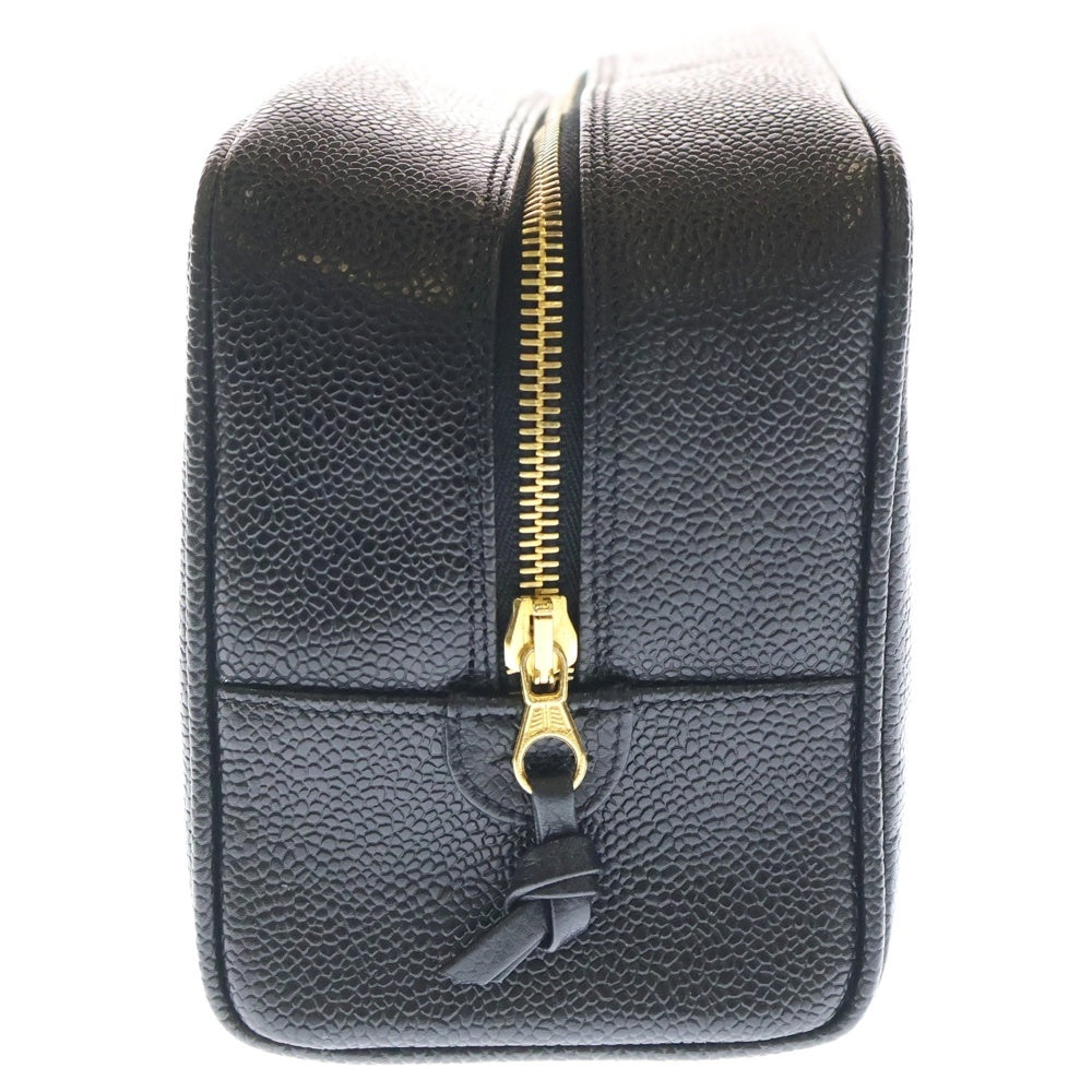 CHANEL(シャネル) ココマーク クラッチバッグ セカンドバッグ ポーチ ケース ブラック キャビアスキン ゴールド金具