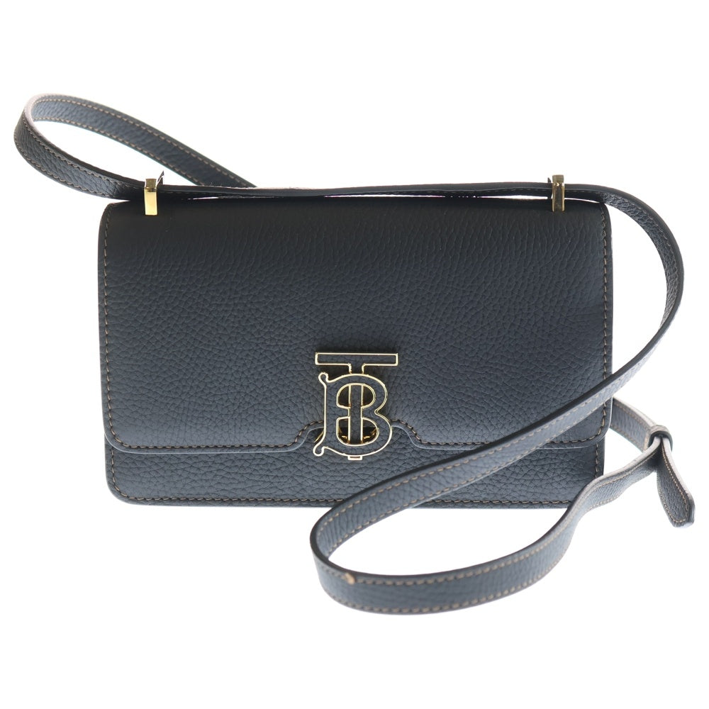 BURBERRY(バーバリー) TBロゴ ショルダーバッグ ハンドバッグ ブラック レザー 8063125 レディース