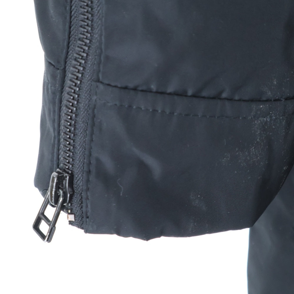 MOOSE KNUCKLES(ムースナックルズ) ロゴプレート ファー フーデッド ジップアップ ダウン ロング ジャケット コート ブラック M-4518