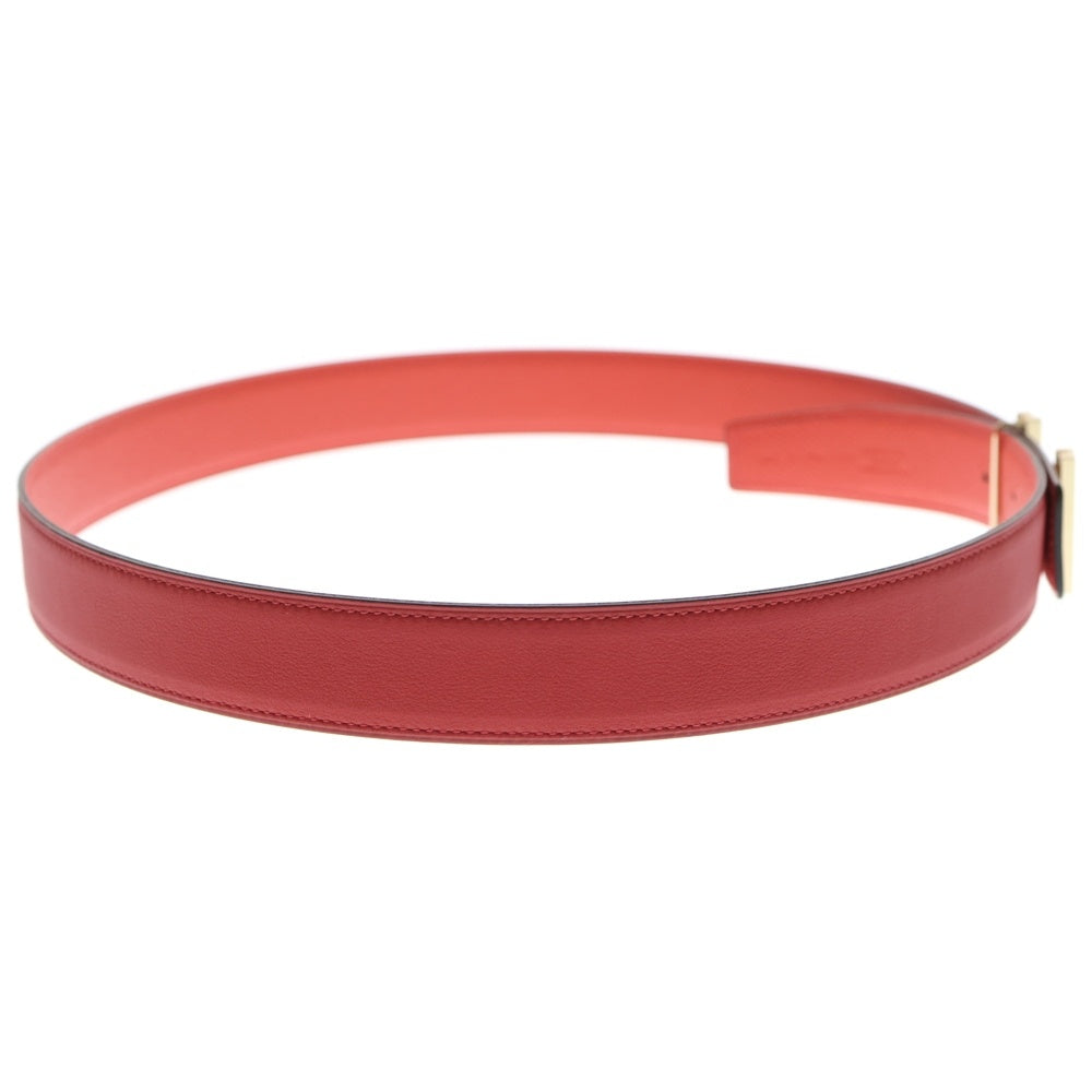 HERMES(エルメス) H・オ・カレ リバーシブルベルト レッド エプソン