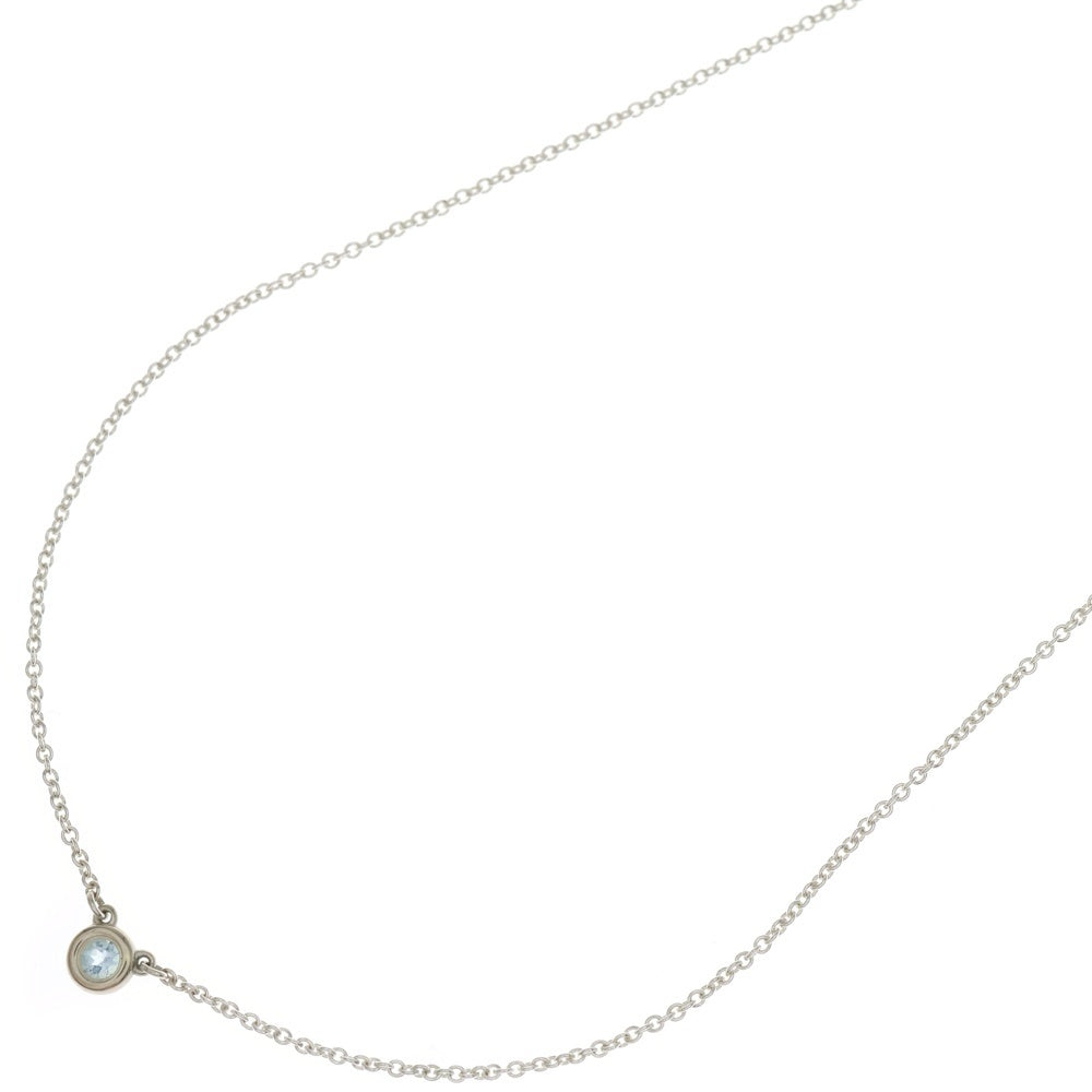 TIFFANY & Co.(ティファニー) バイザヤード アクアマリン ネックレス SV925 シルバー アクセサリー レディース