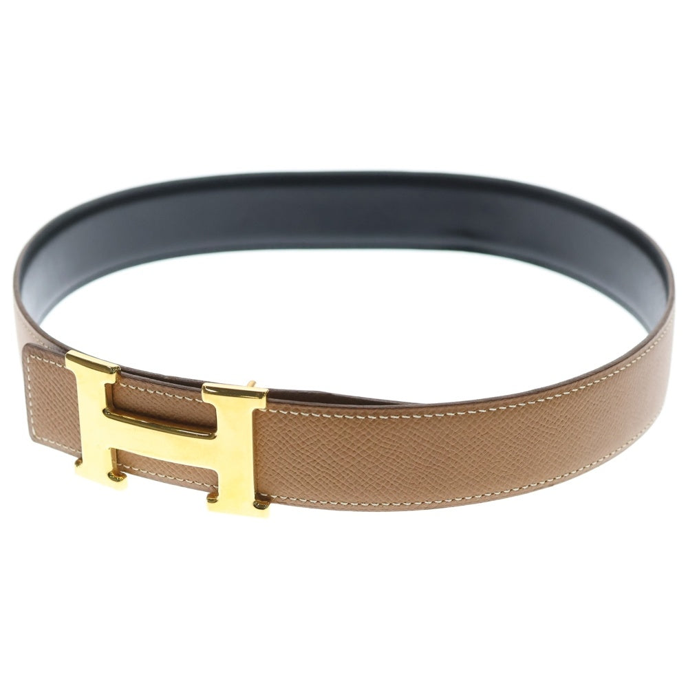 HERMES(エルメス) コンスタンス ベルト ゴールド×ノワール クシュベル×カーフ ゴールド金具 〇Y刻印