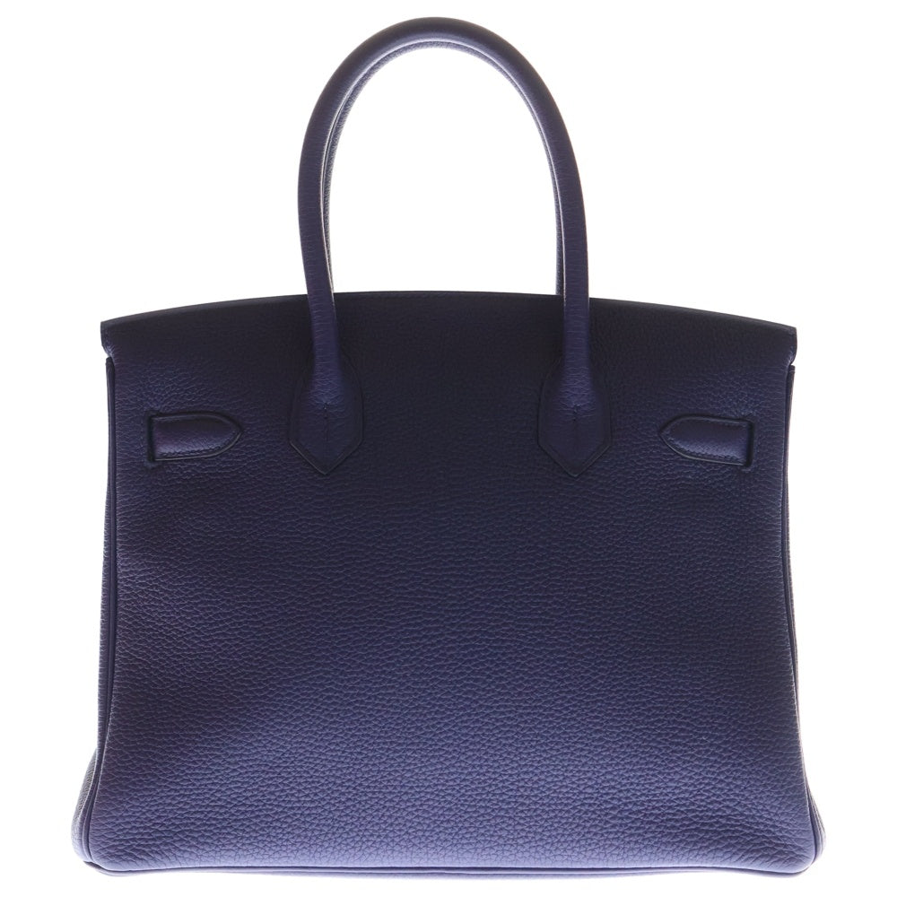 HERMES(エルメス) バーキン30 ブルーアンクル トリヨンクレマンス レザーハンドバッグ GD金具 C刻印 レディース