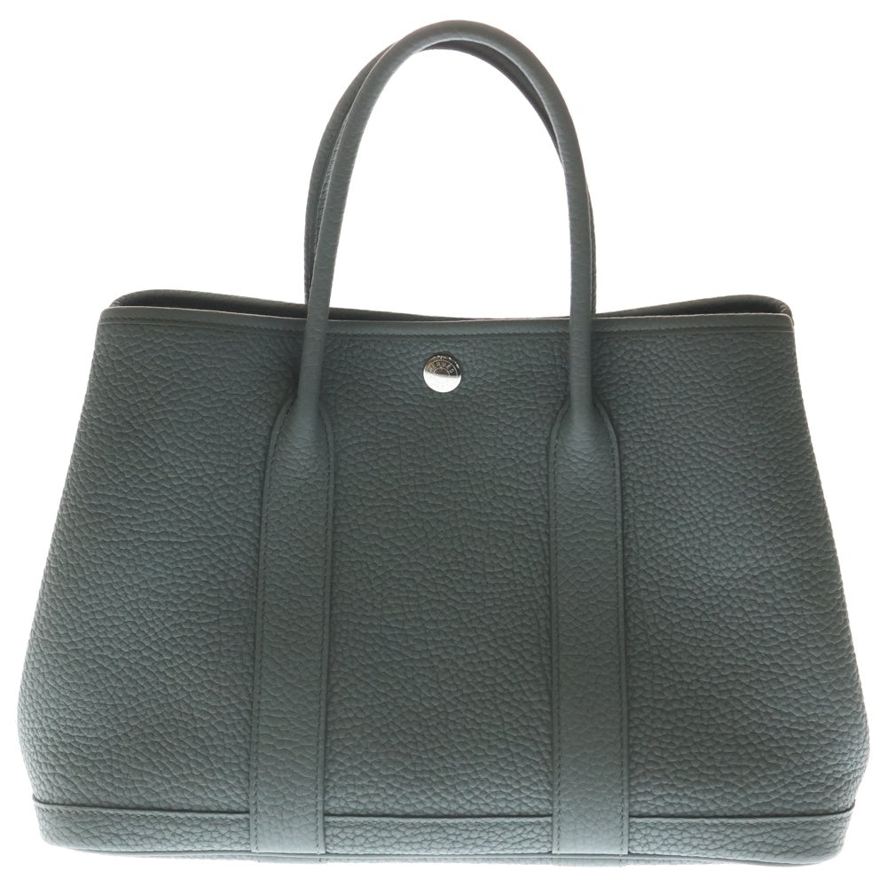 HERMES(エルメス) ガーデンパーティTPM ハンドバッグ グレー系 ネゴンダ シルバー金具 W刻印 レディース