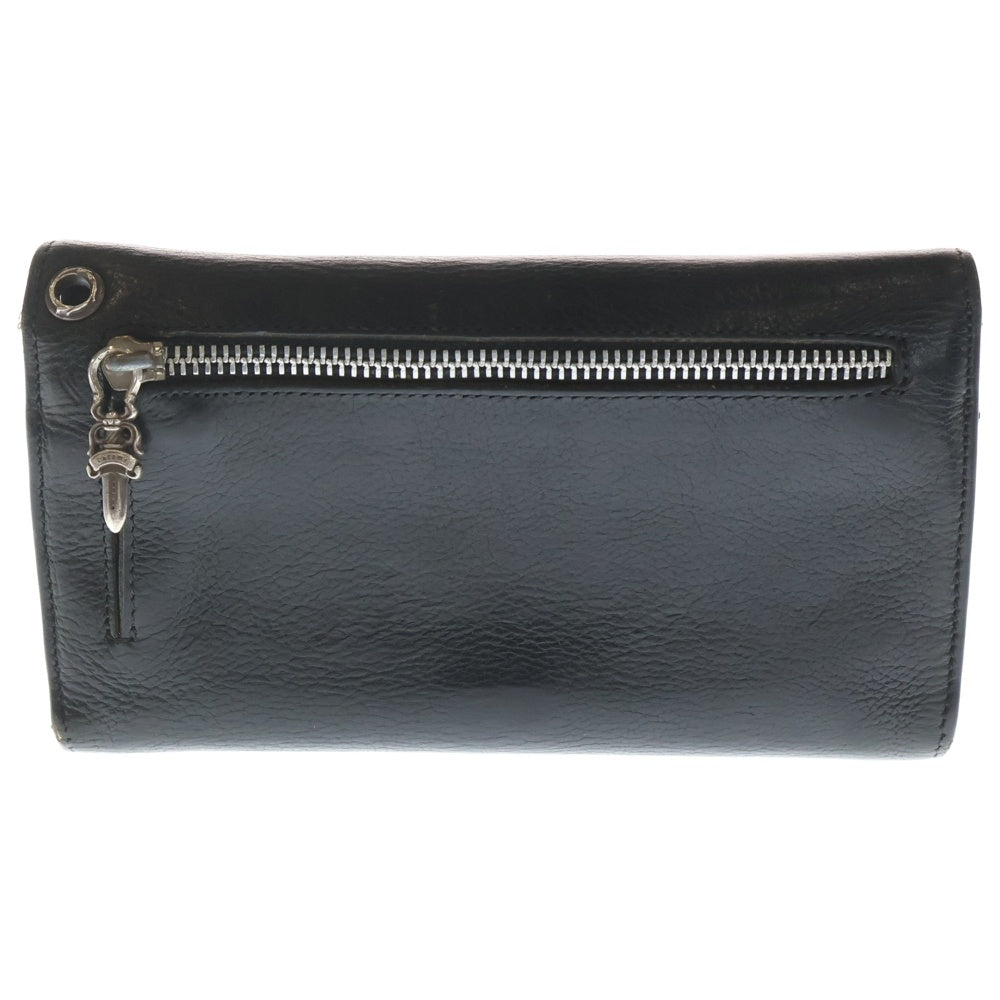 CHROME HEARTS(クロムハーツ) WAVE ウェーブ レザーウォレット 財布 ブラックBCA37