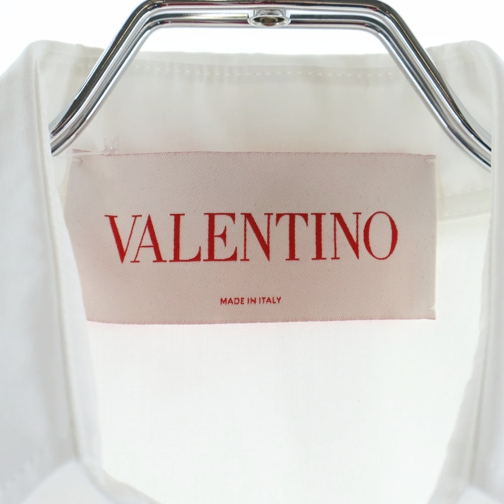 VALENTINO(ヴァレンティノ) エンベリッシュド コットン ポプリン シャツ ホワイト 6B3AB7805A6 レディース