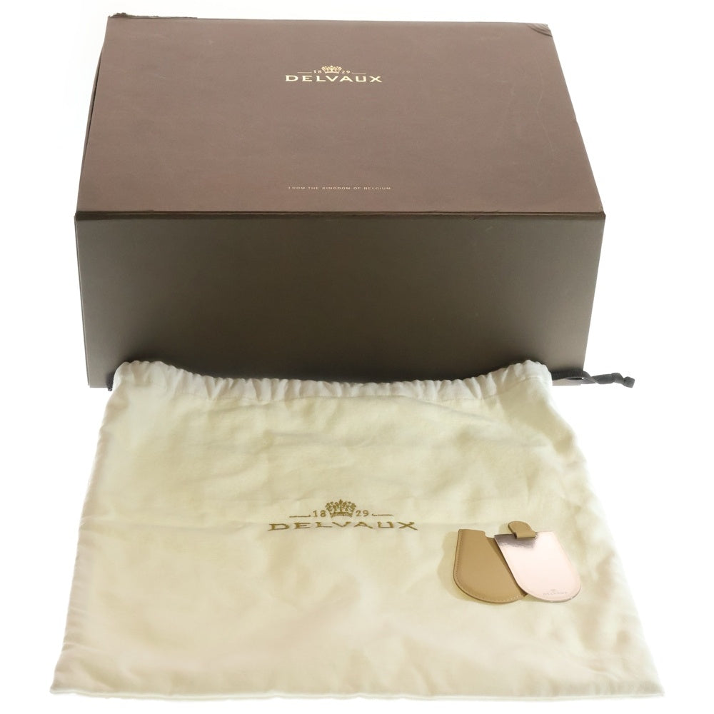 DELVAUX(デルボー) タンペートMM イリュージョン レザー 2WAY ハンド ショルダーバッグ シルバー金具 ブラック レディース