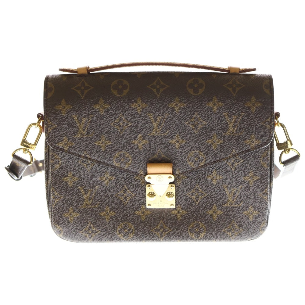 LOUIS VUITTON(ルイヴィトン) モノグラム ポシェットメティスMM ブラウン PVC ショルダーバッグ M40780 レディース