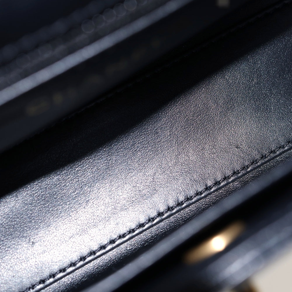 CHANEL(シャネル) マトラッセ ミニショッピングバッグ ハンドバッグ ブラック ラムスキン ゴールド金具 AS4416 レディース