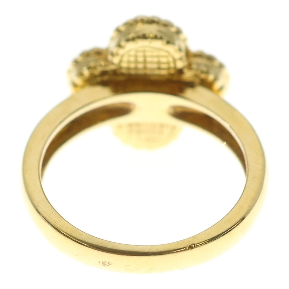 Van Cleef & Arpels(ヴァンクリーフアンドアーペル) ヴィンテージアルハンブラ オニキス 1Pダイヤ リング 指輪 K18YG イエローゴールド VCARA41000 レディース