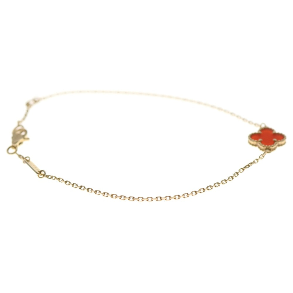 Van Cleef & Arpels(ヴァンクリーフアンドアーペル) スウィートアルハンブラ カーネリアン ブレスレット Au750 K18 PG ピンクゴールド VCARN59K00 レディース
