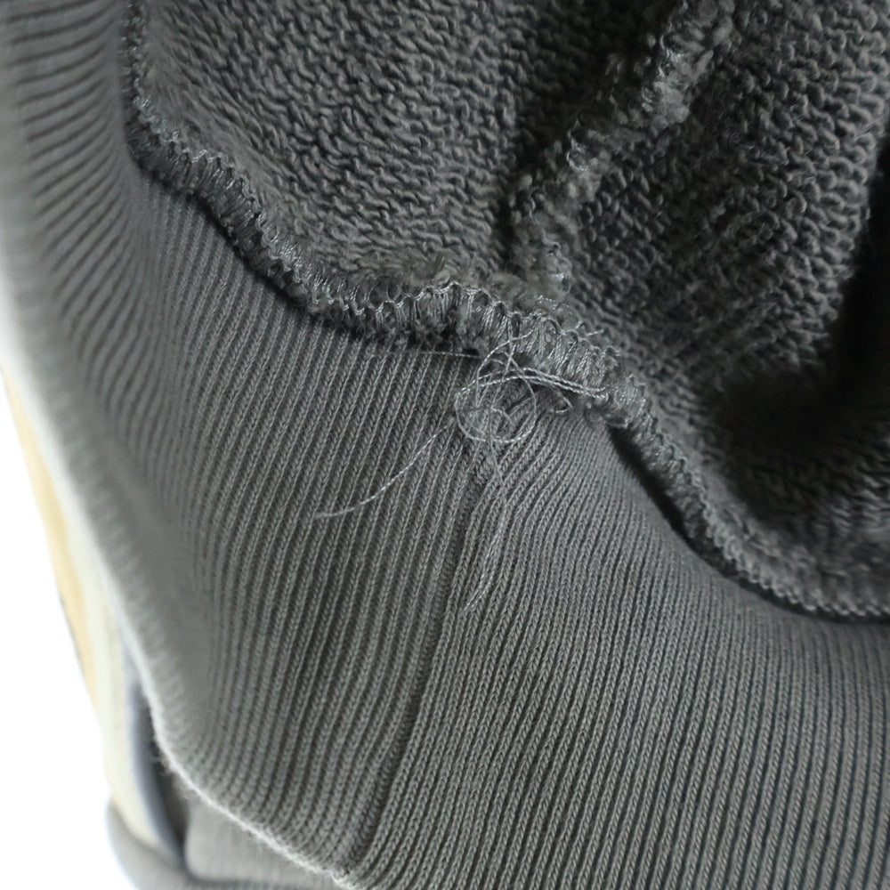 GUCCI(グッチ) 21AW コットンジャージー フーデッドスウェットシャツ サイドロゴパーカー グレー 596230 XJBUW