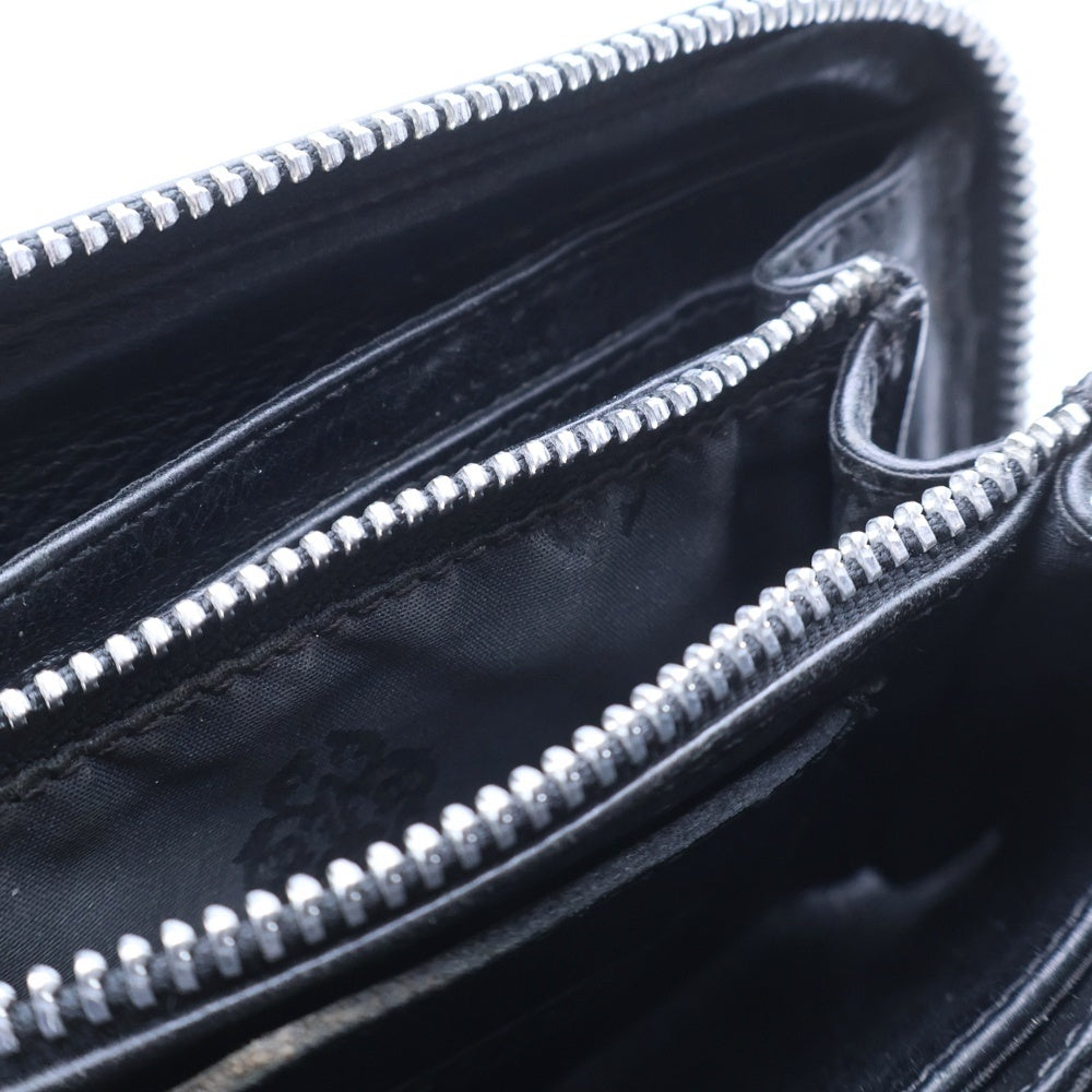 CHROME HEARTS(クロムハーツ) REC F ZIP 3セメタリー クロスパッチ ラウンドファスナーウォレット 長財布 ブラック BCA368