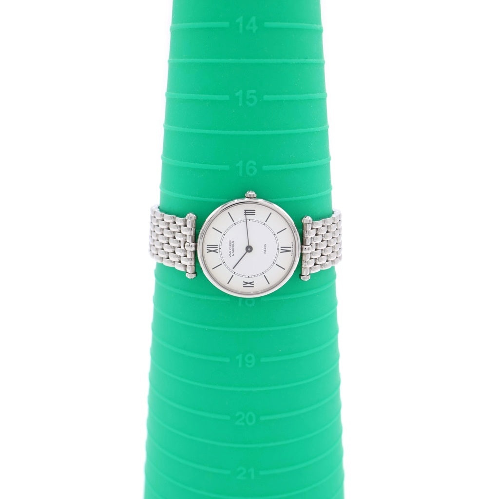 Van Cleef & Arpels(ヴァンクリーフアンドアーペル) ラ・コレクション 白文字盤 SS/QZ ステンレス クォーツ 電池式 腕時計 レディース