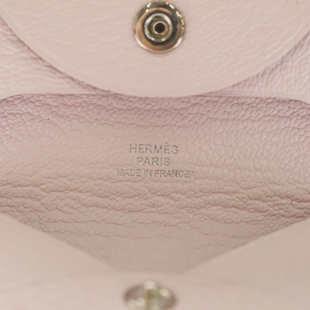 HERMES(エルメス) バスティア コインケース ローズダーリン シェーブル 小銭入れ W刻印 レディース