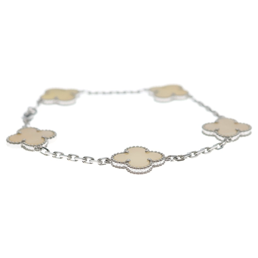 Van Cleef & Arpels(ヴァンクリーフアンドアーペル) ヴィンテージアルハンブラ 5モチーフ マザーオブパール ブレスレット VCARF48400 ジュエリー レディース